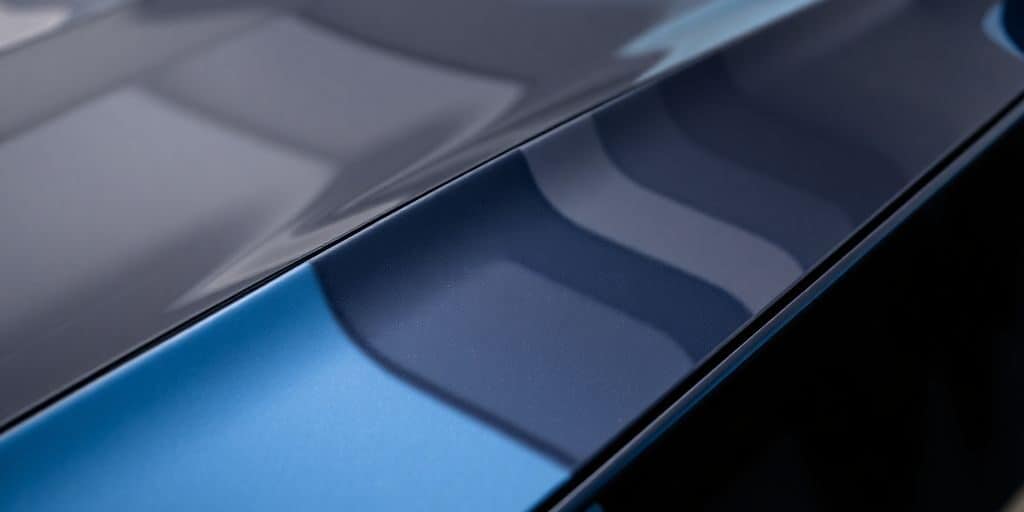 Glanzende auto met keramische coating.