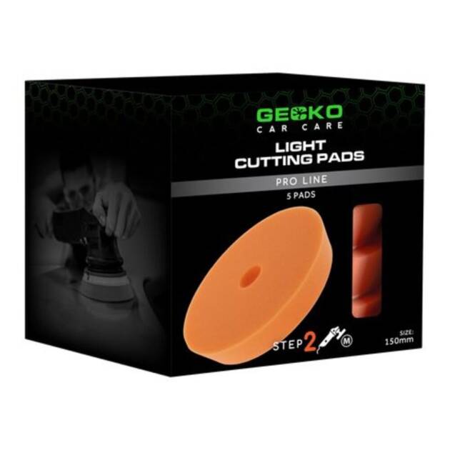 GECKO 150MM POLIJSTPADS LIGHT CUTTING ORANGE