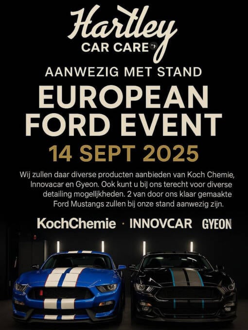 Hartley Car Care stand op European Ford Event 2025