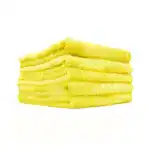 THE RAG COMPANY Eagle Edgeless 350 Geel microvezeldoek 5 Stuks Polijstdoek