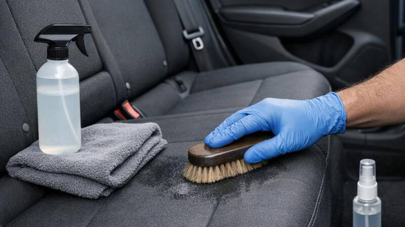Braaksel verwijderen auto zelf: zo pak je vlekken en braaklucht aan