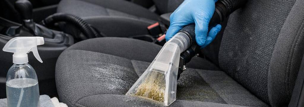 Urinevlekken en geur verwijderen auto zelf