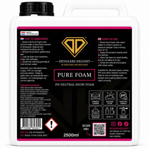 DETAILERS DELIGHT PURE FOAM 2.5Liter
