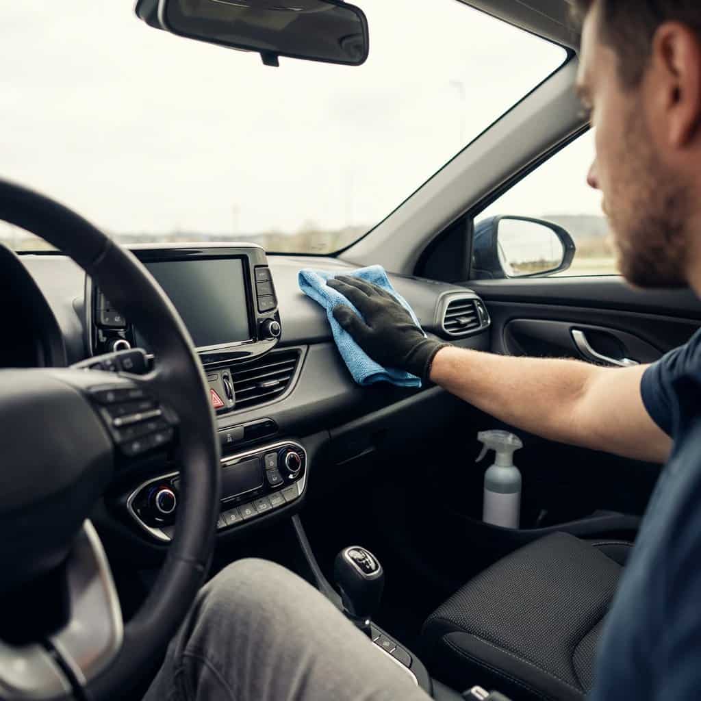 Dashboard reinigen auto