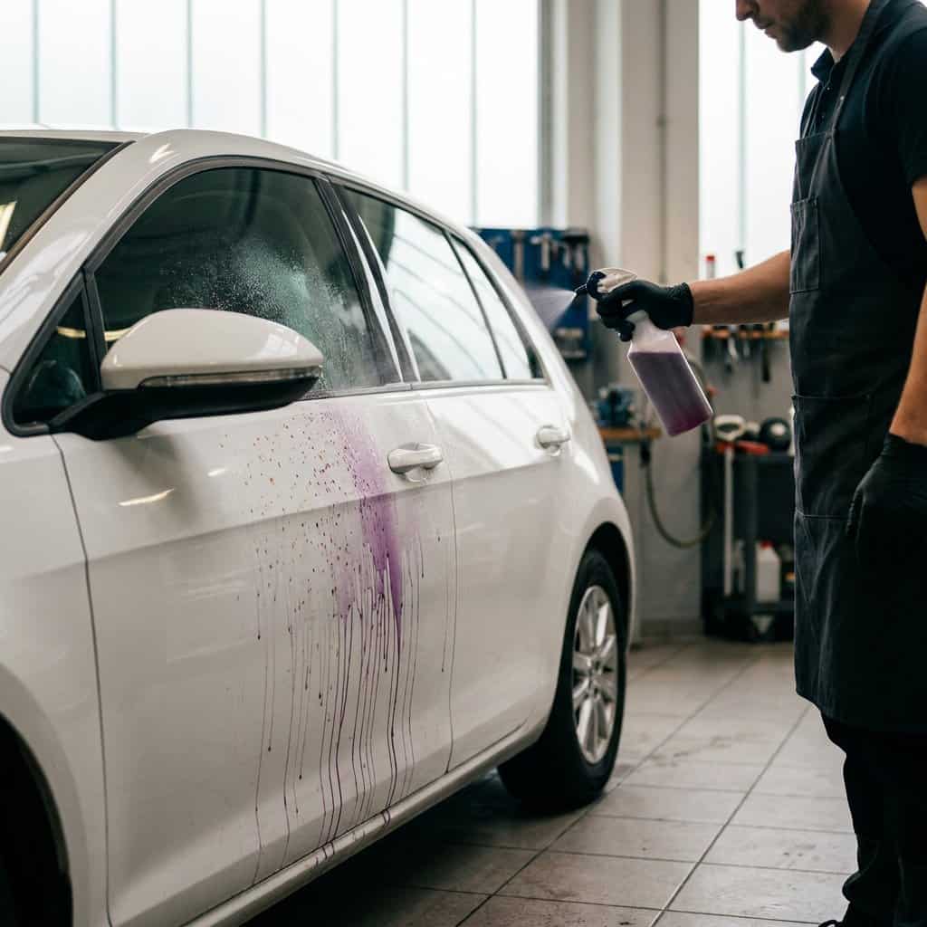 Vliegroest verwijderen auto